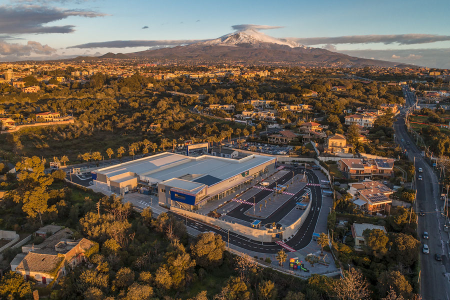 Drone Sicilia centro commerciale Balatelle